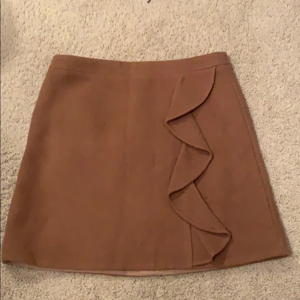 J crew brown skirt